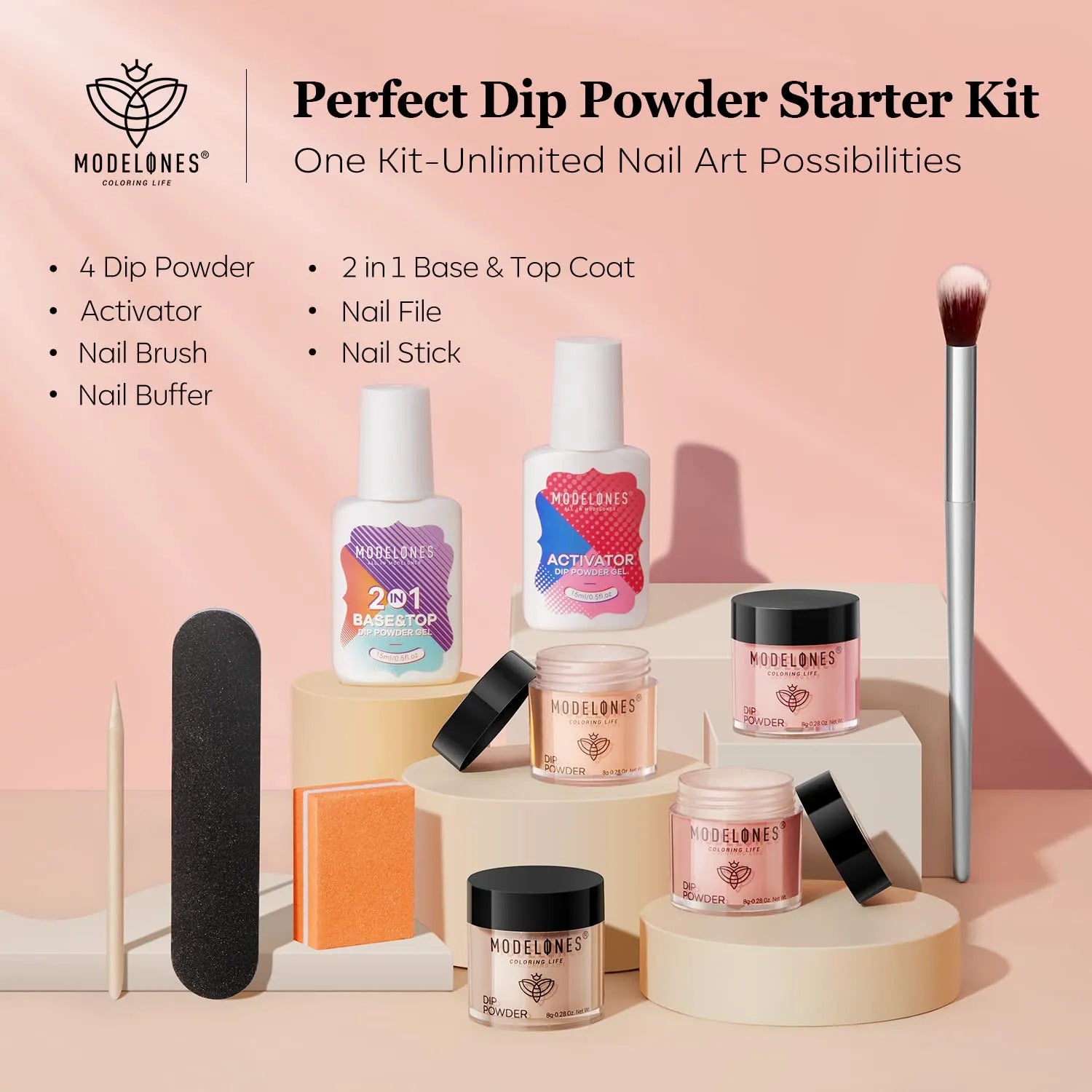 Tender Angel - 10Pcs Dipping Powder All-In-One Kit