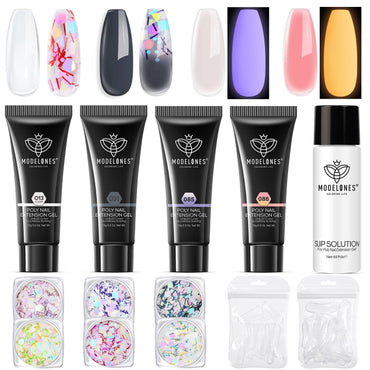 Luminous Witch - 4 Colors Poly Nail Gel Kit