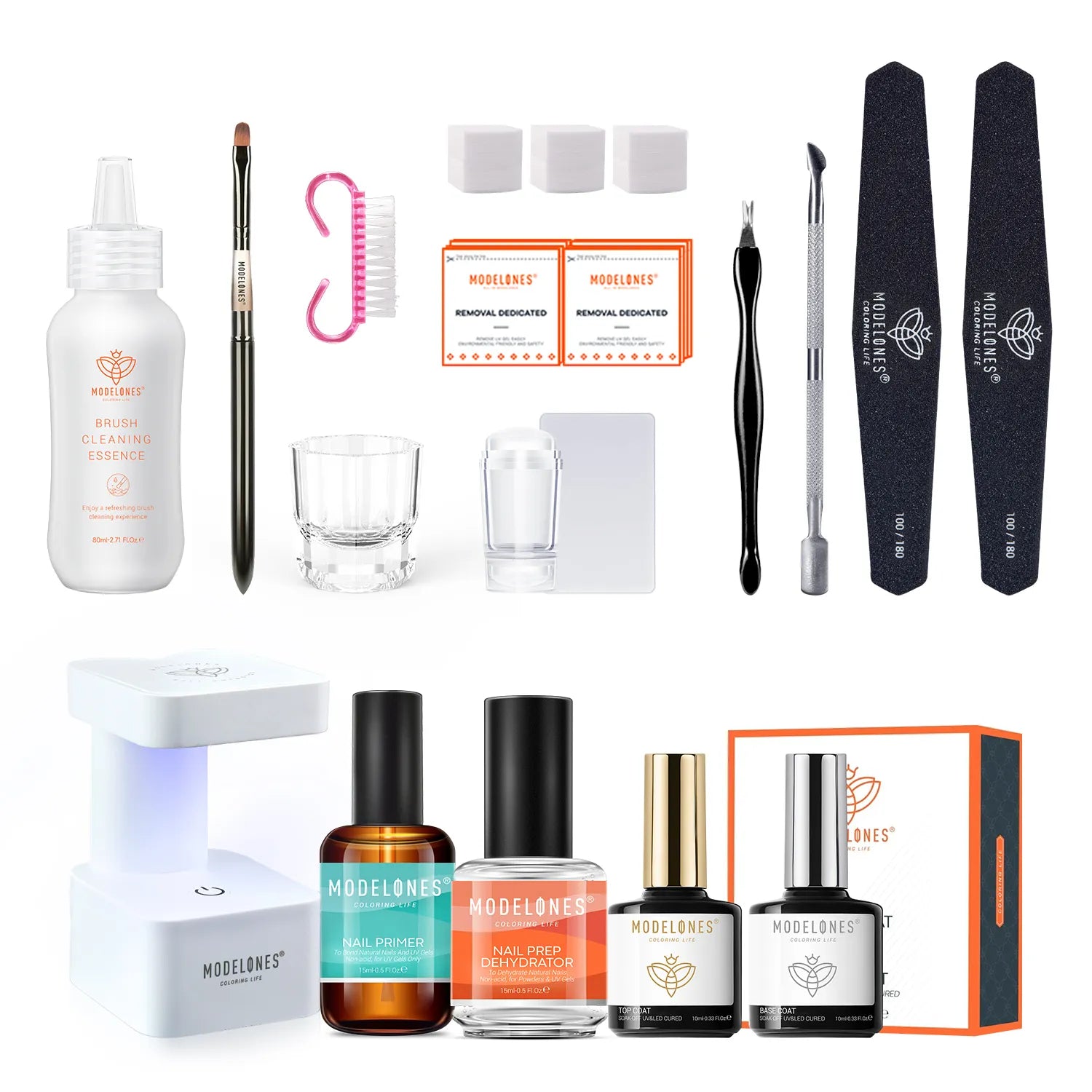 Advanced All-in-one Nail Tools Kit for Solid Cream Gel Polish