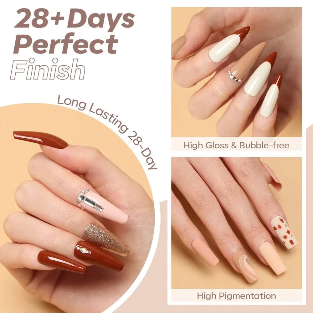 Best Ever Coffee Time - 9 Shades Solid Cream Gel Polish (Available On 04/06) - MODELONES.com