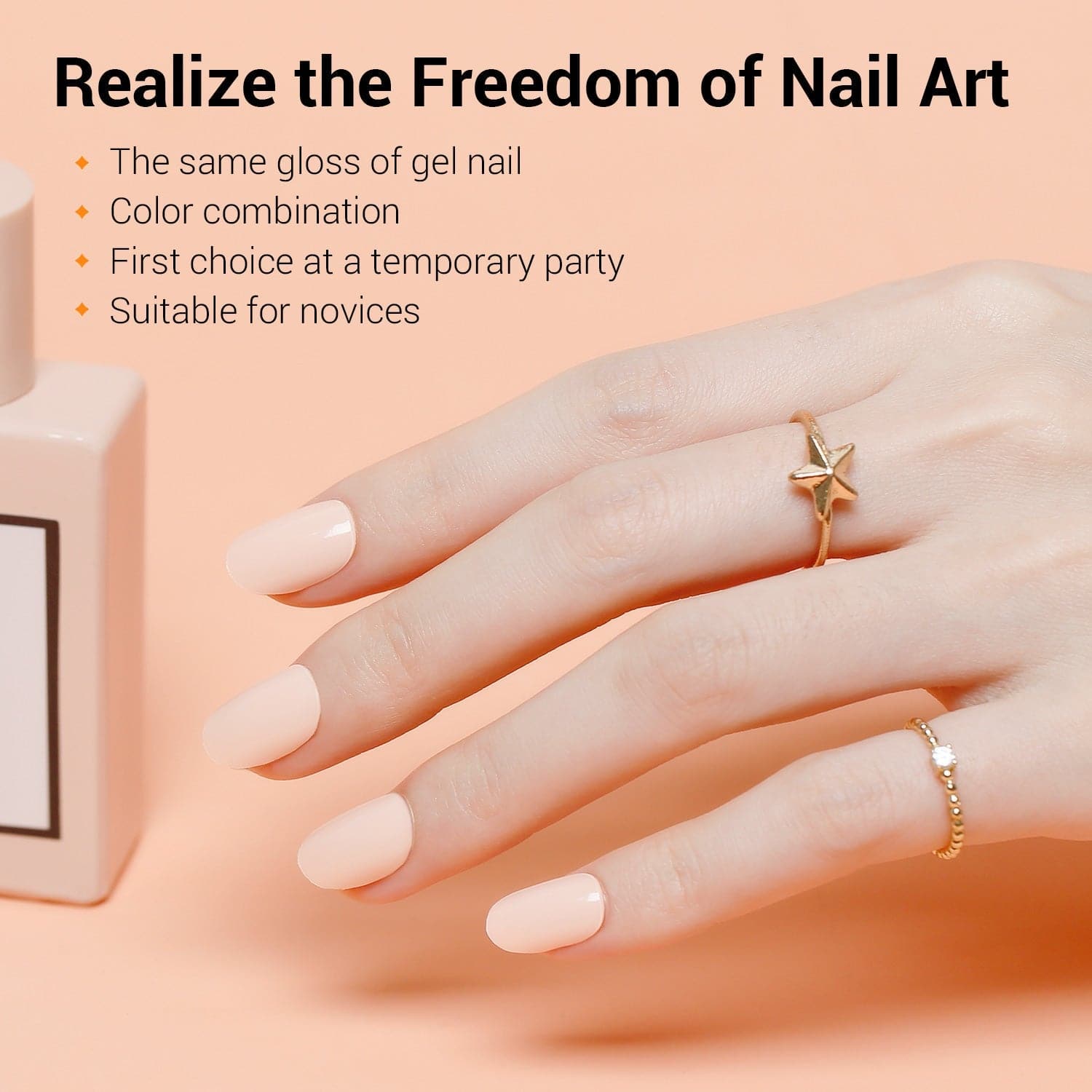 Blossom Pink - Semi-Cured Gel Nail Strips - MODELONES.com