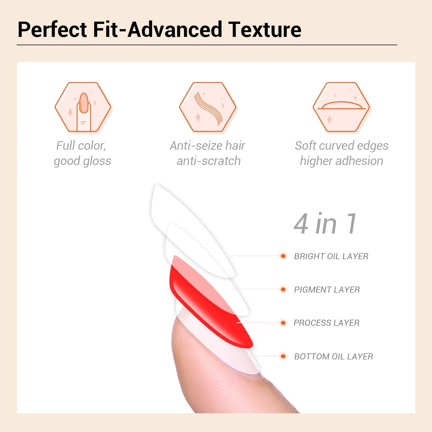 Brown - Semi-Cured Gel Nail Strips - MODELONES.com