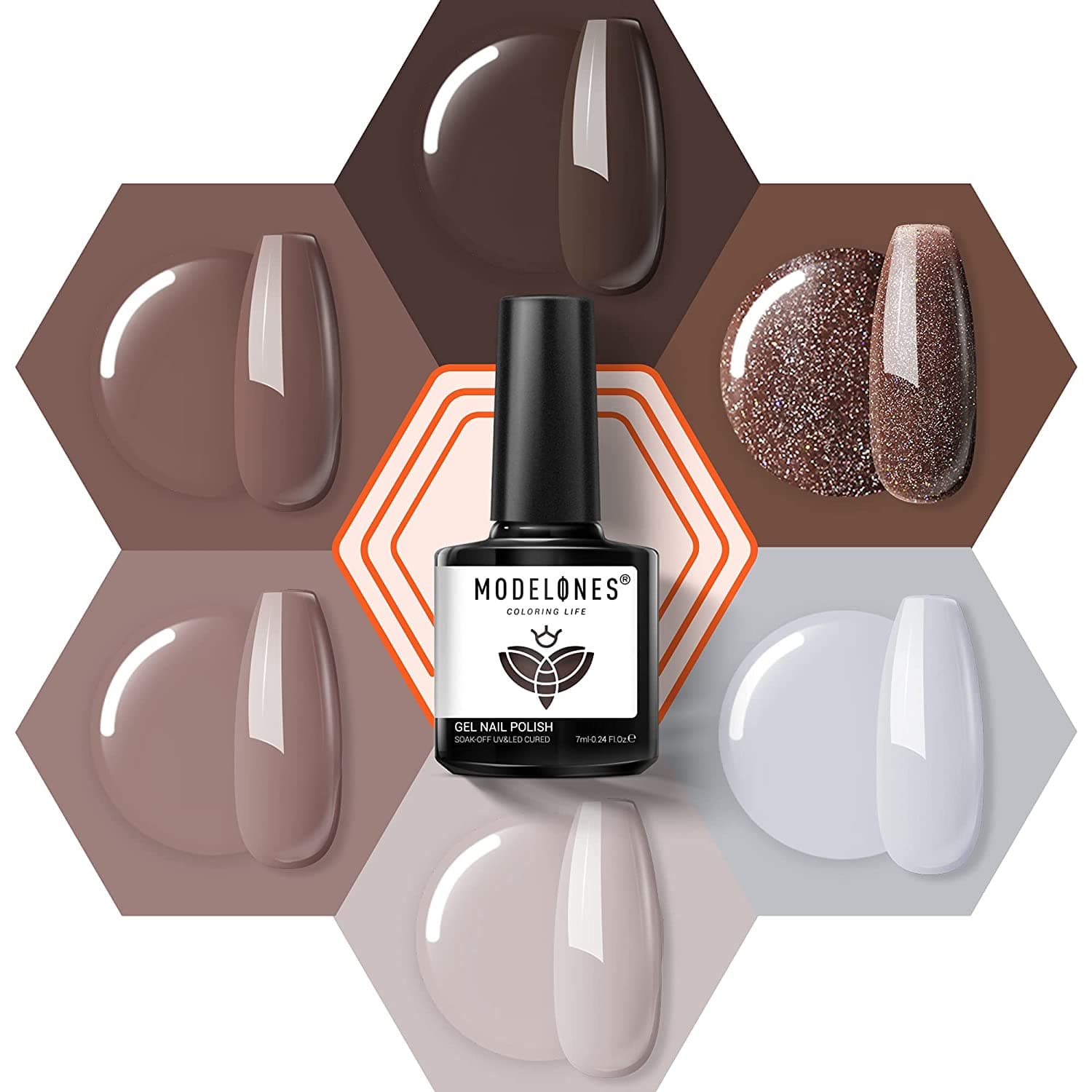 Chocolate Bar - 6Pcs Inspire Gel Set 7ml【US ONLY】 - MODELONES.com