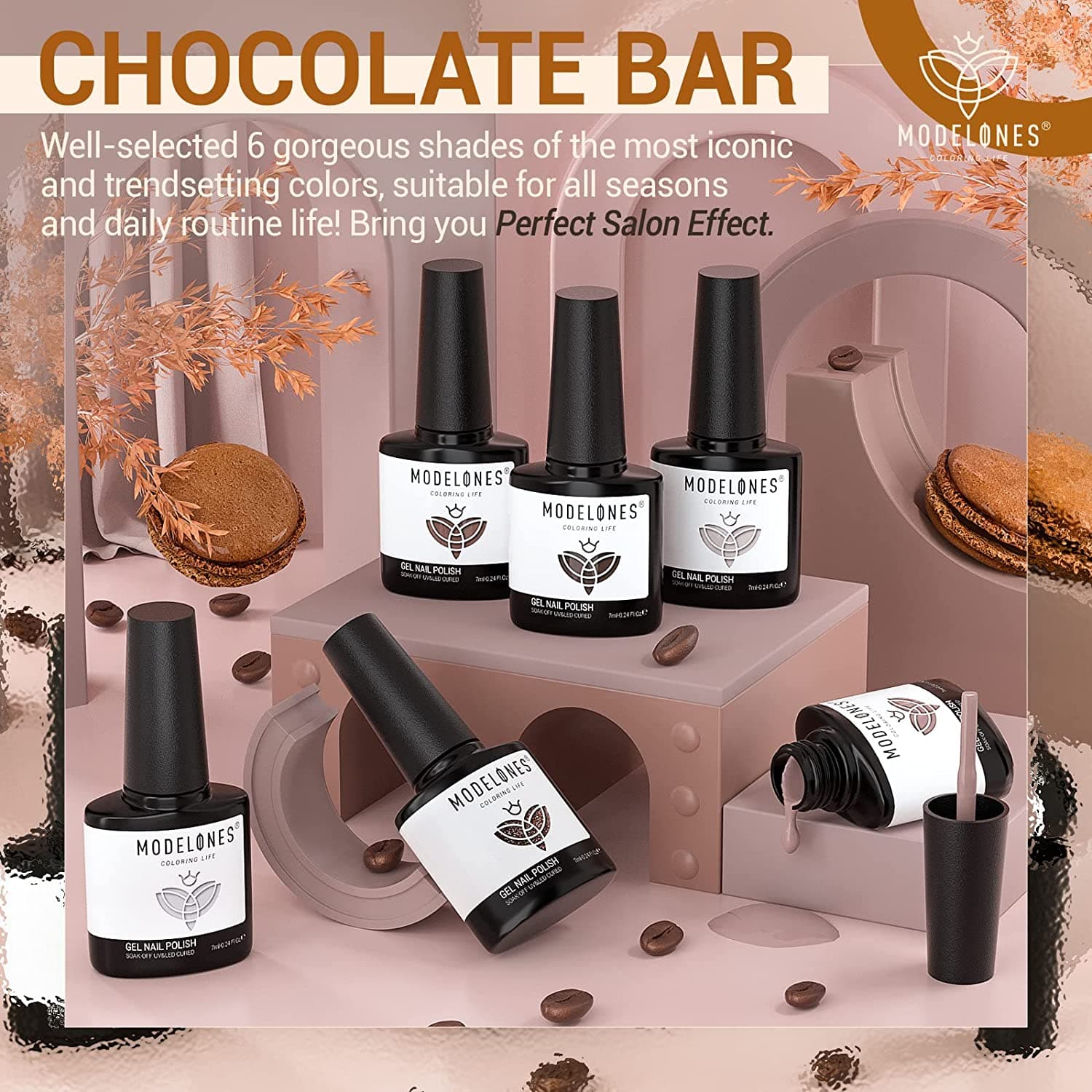 Chocolate Bar - 6Pcs Inspire Gel Set 7ml【US ONLY】 - MODELONES.com