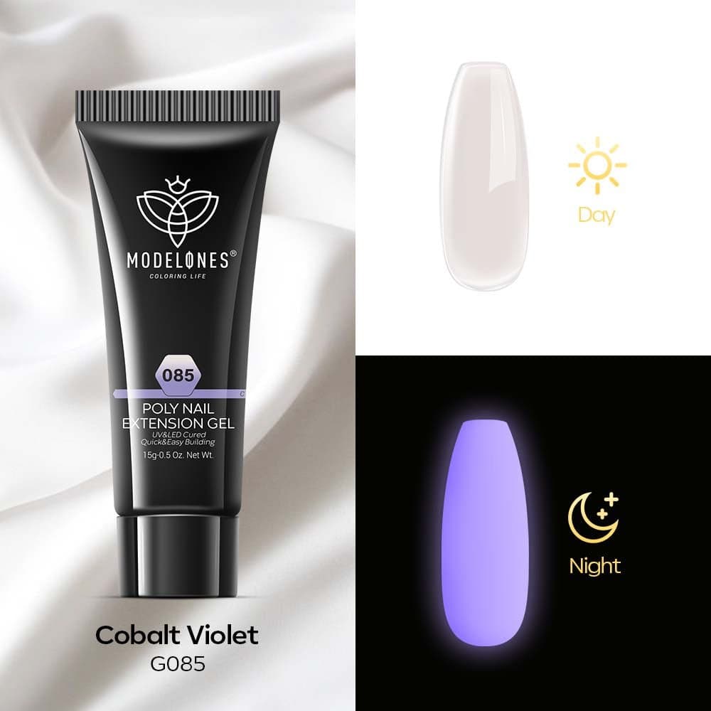 Cobalt Violet - Luminous Poly Nail Gel (15g) - MODELONES.com