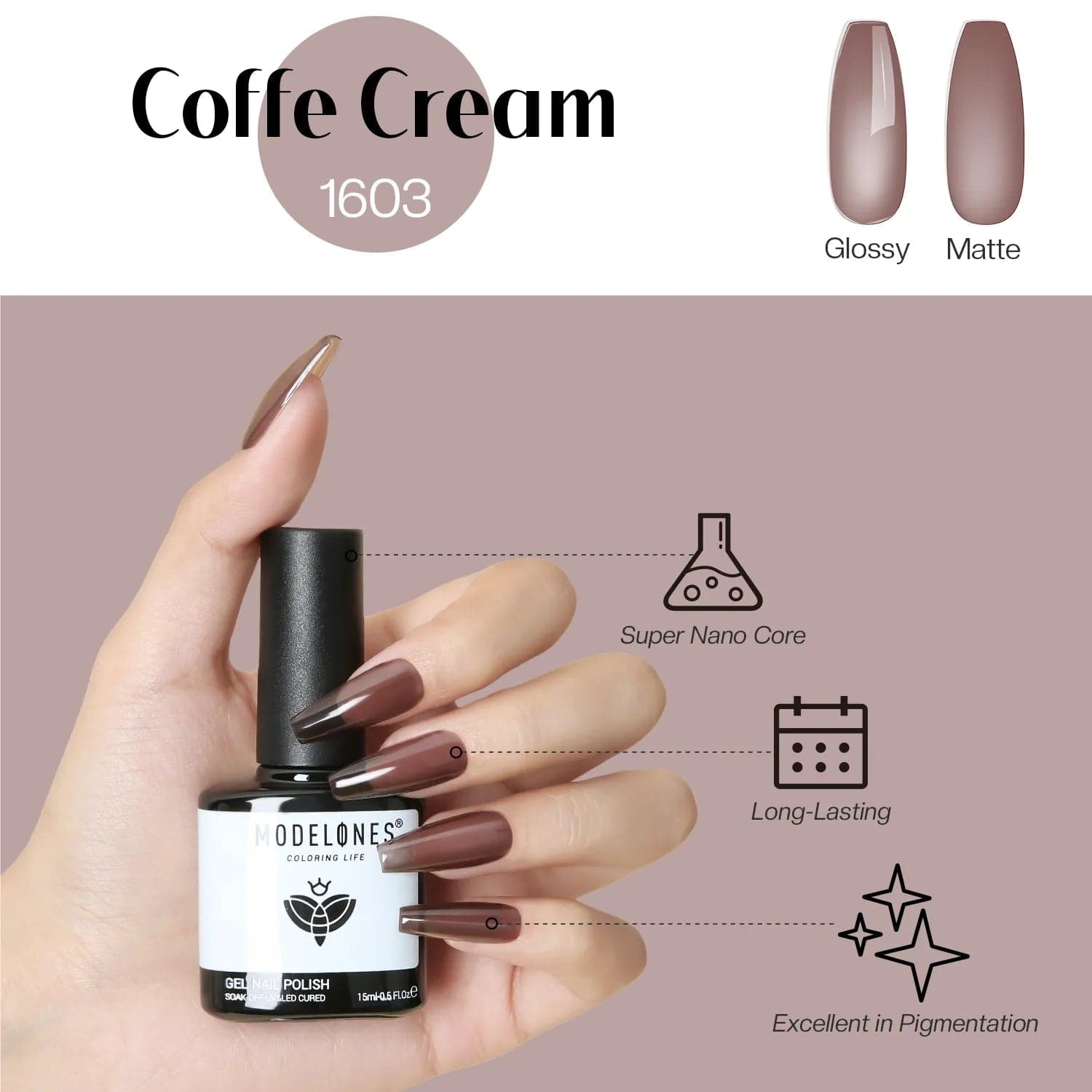 Coffe Cream - Inspire Gel 15ml - MODELONES.com