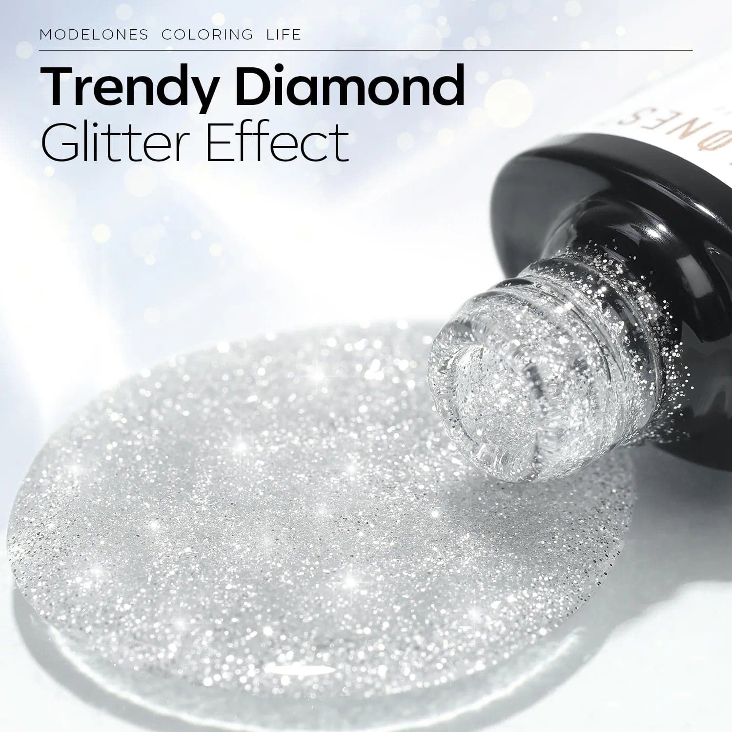 Crystal Diamond No Wipe Top Coat Gel 10ml - MODELONES.com