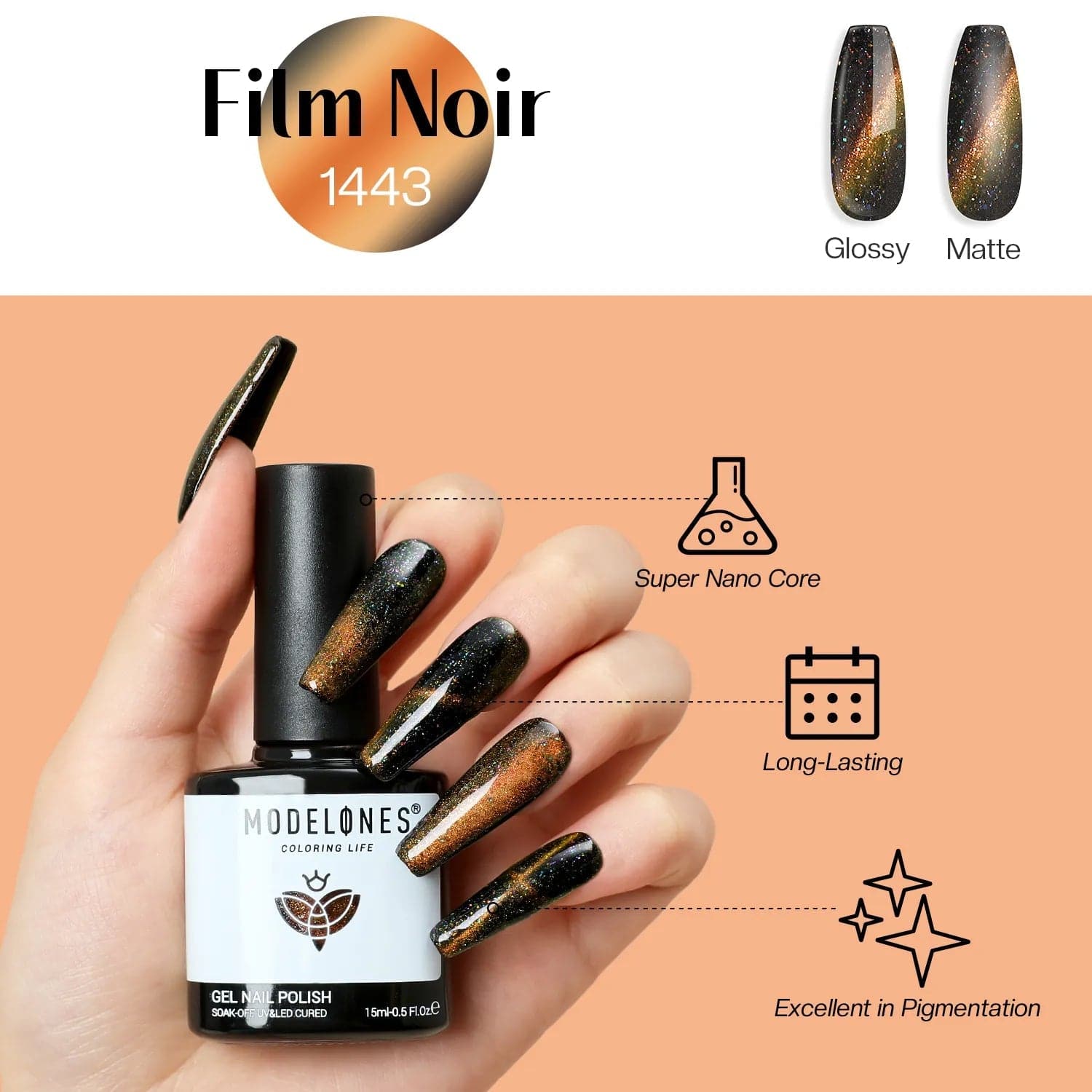 Film Noir - Inspire Gel 15ml - MODELONES.com