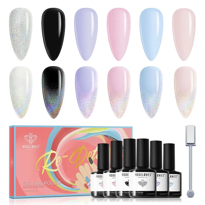 Free Wings - 6 Shades Gel Nail Polish Set - MODELONES.com