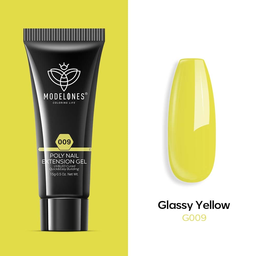 Glassy Yellow - Poly Nail Gel (15g) - MODELONES.com