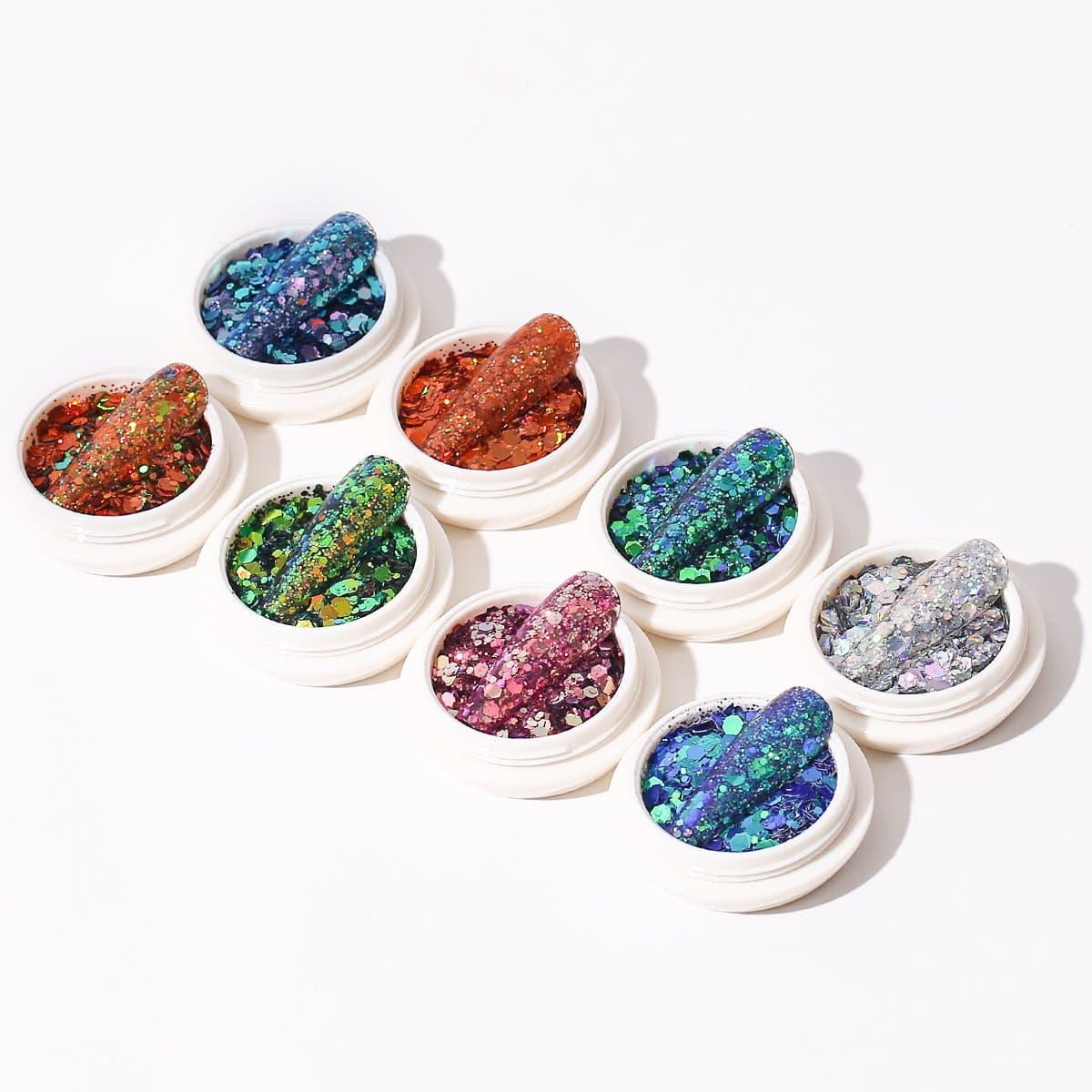 Holographic Shiny - Nail Art Glitter Kit - MODELONES.com