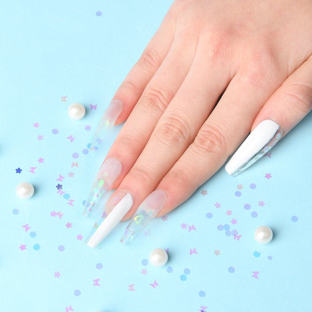 Modelones Nail Accessory Art Glitter Kit - Iridescent Mylar Flakes