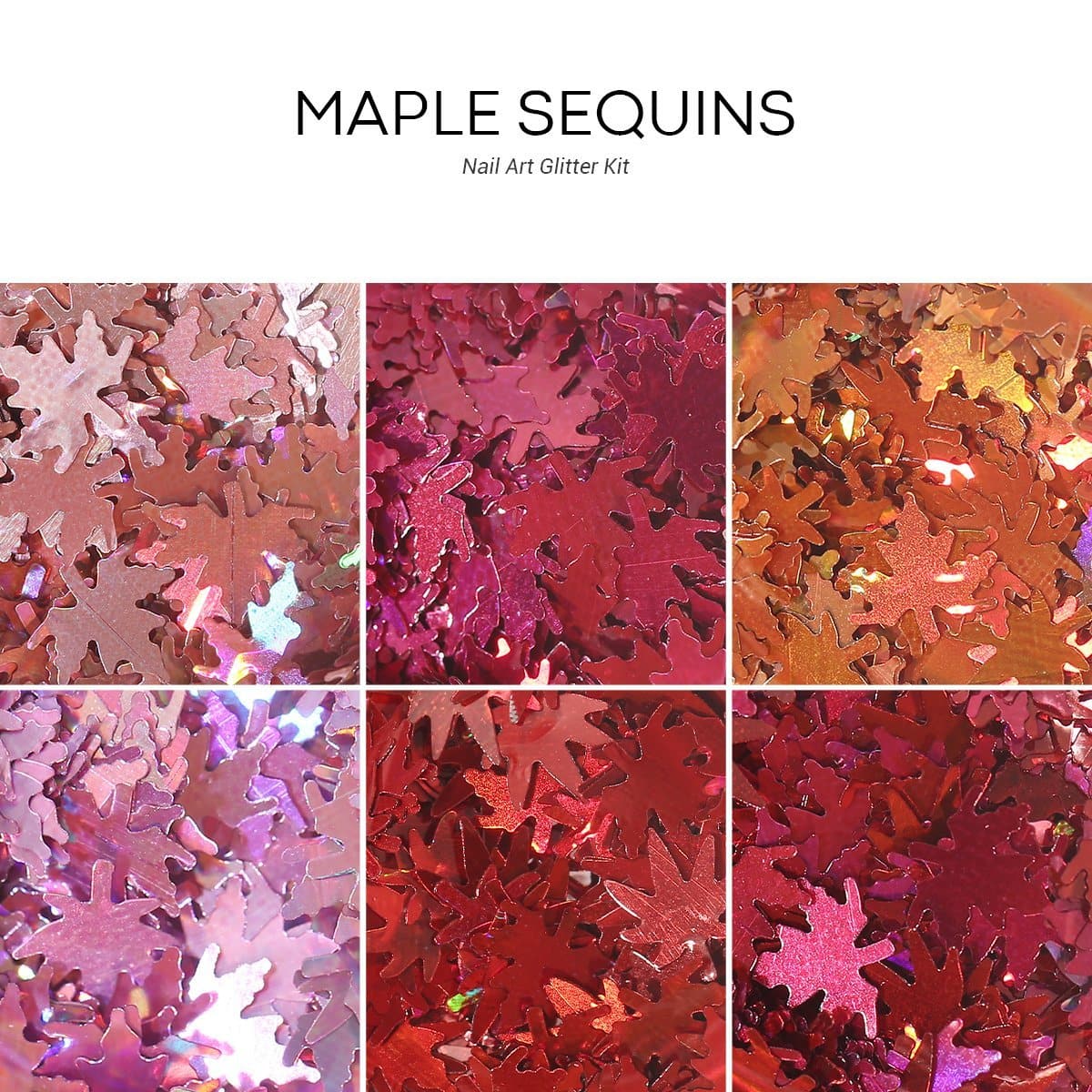 Maple Sequins- Nail Art Glitter Kit - MODELONES.com