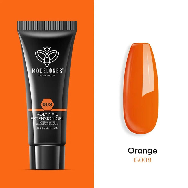 Orange - Poly Nail Gel (15g) - MODELONES.com