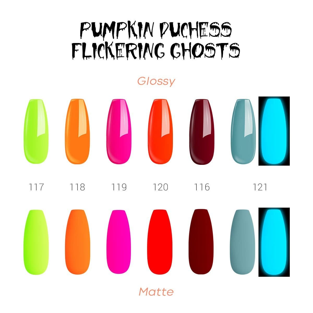 Pumpkin Duchess & Flickering Ghosts - Dipping Powder Kit - MODELONES.com