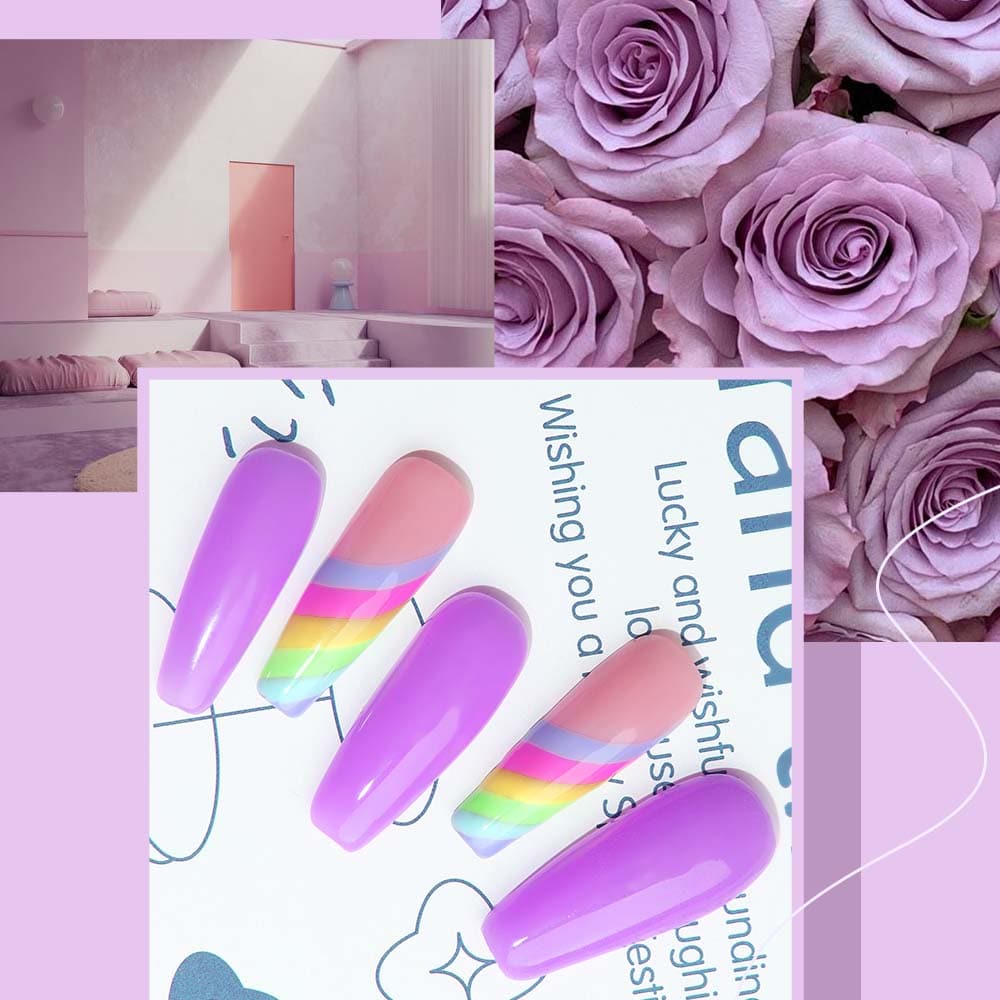 Purple Rose - Luminous Poly Nail Gel (15g) - MODELONES.com