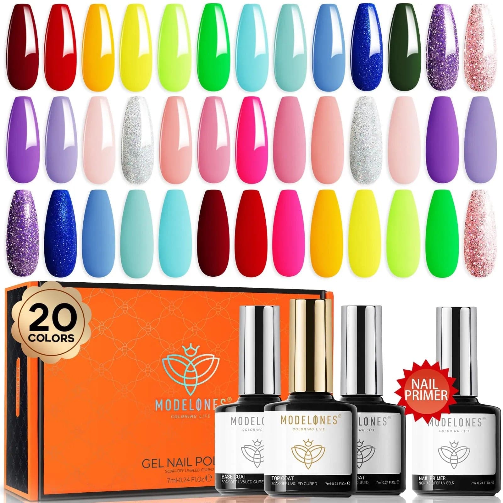 JODSONE Gel Nail Polish Kit with U V Light 32 Colors Gel Polish Nail Kit  Soak | eBay