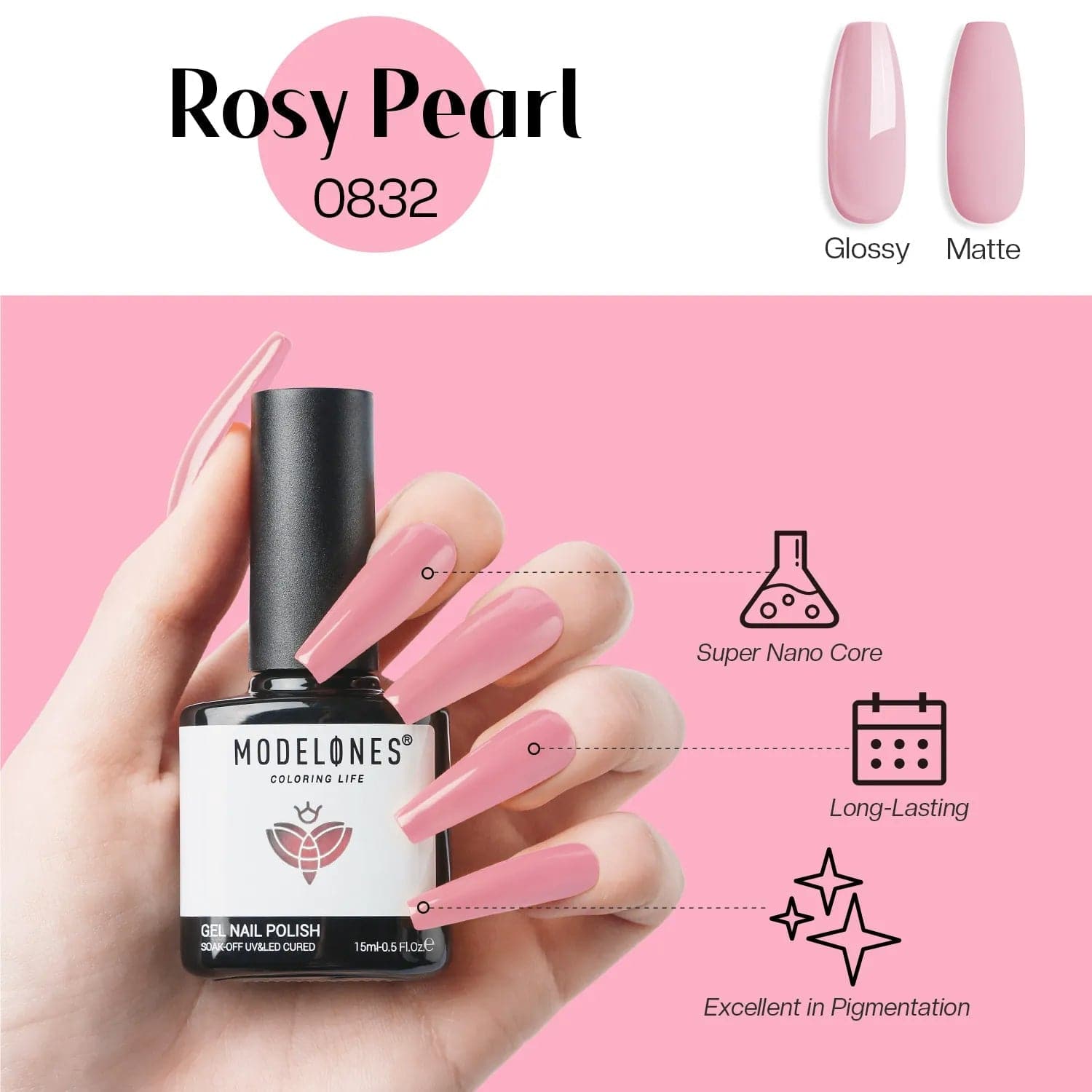Rosy Pearl - Inspire Gel 15ml - MODELONES.com