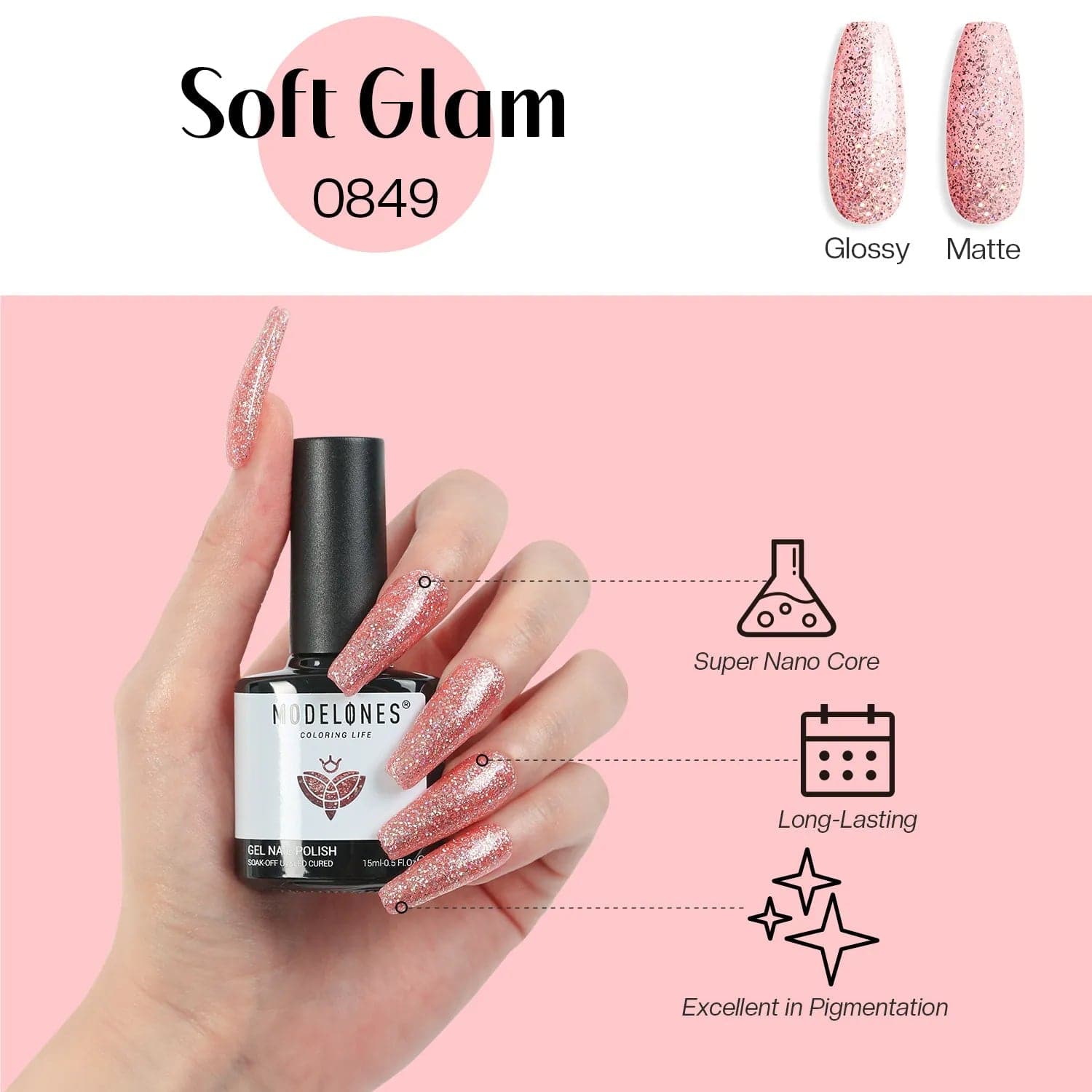 The Manicure Company UV LED Gel Nail Polish 8ml - Holiday Glam | Gel Polish  | Capital Hair & Beauty