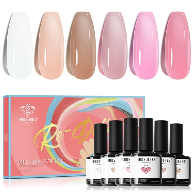 Swam Lake - 6 Shades Gel Nail Polish Set - MODELONES.com